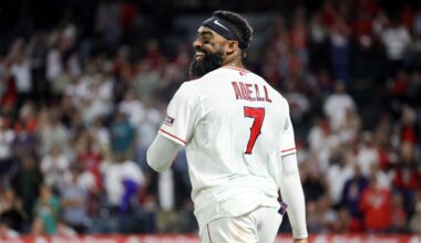 Mariners' Funny Jo Adell Game Plan Shown in Trending Clubhouse Photo After Angels Star's Highlights