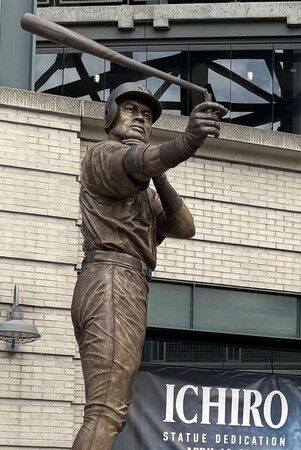 Ichiro Honored with Statue at Mariners' Stadium