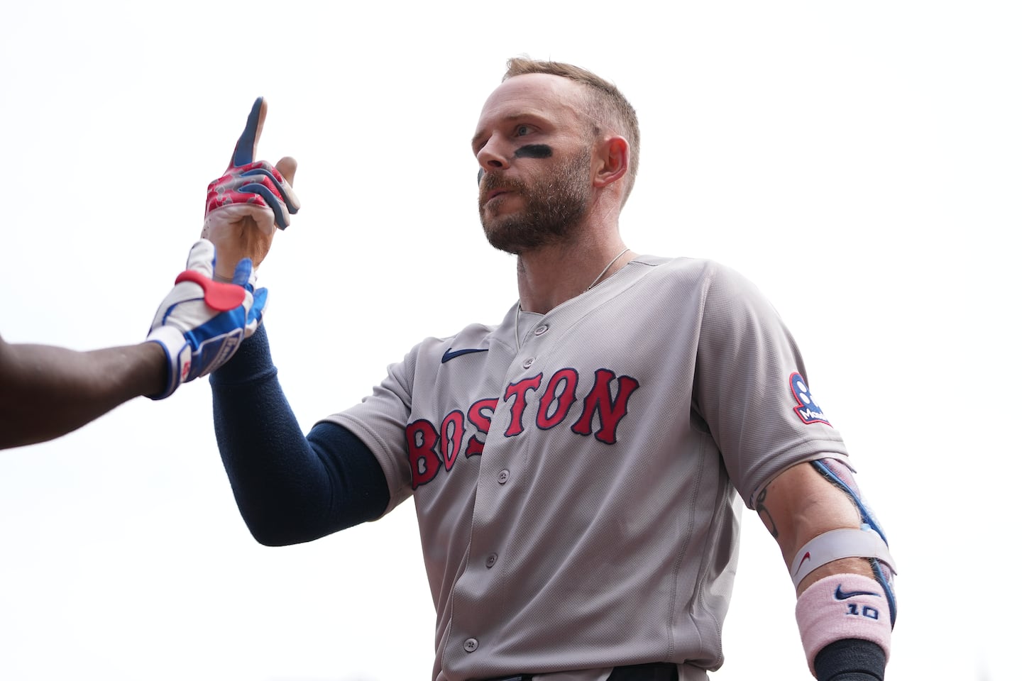 Red Sox shortstop Trevor Story was quite pleased with his three-run homer in the third inning Wednesday afternoon against the Twins.