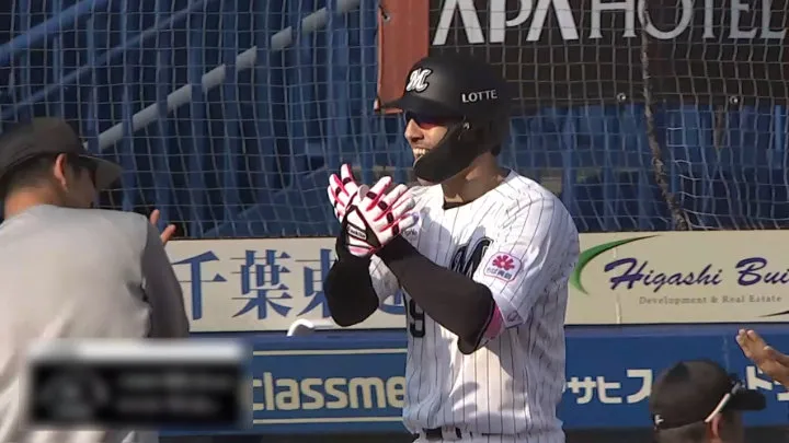 Chiba Lotte Marines player Soto © Pacific League TV