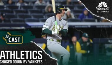 Athletics' bullpen coughs up lead in series-opening road loss to Yankees