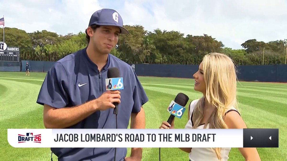 High school athlete Jacob Lombard has eyes set on MLB draft – NBC 6 South Florida