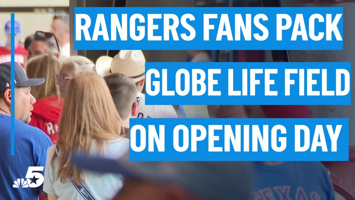 Texas Rangers home opener video shows Globe Life Field packed – NBC 5 Dallas-Fort Worth