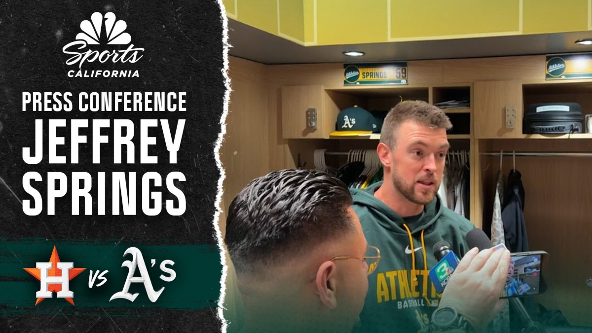 Jeffrey Springs dissects outing vs. Astros after Athletics’ win – NBC Sports Bay Area & California