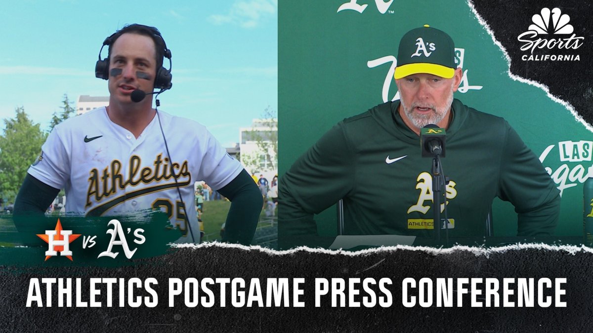Mark Kotsay and Brent Rooker react to A’s walk-off win vs. Astros – NBC Sports Bay Area & California
