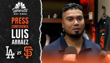 Luis Arráez calls Dalton Rushing slide ‘dirty’ in Giants’ loss – NBC Sports Bay Area & California