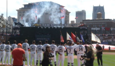 The Detroit Tigers send a sell out crowd home happy after getting a shutout win on Opening Day