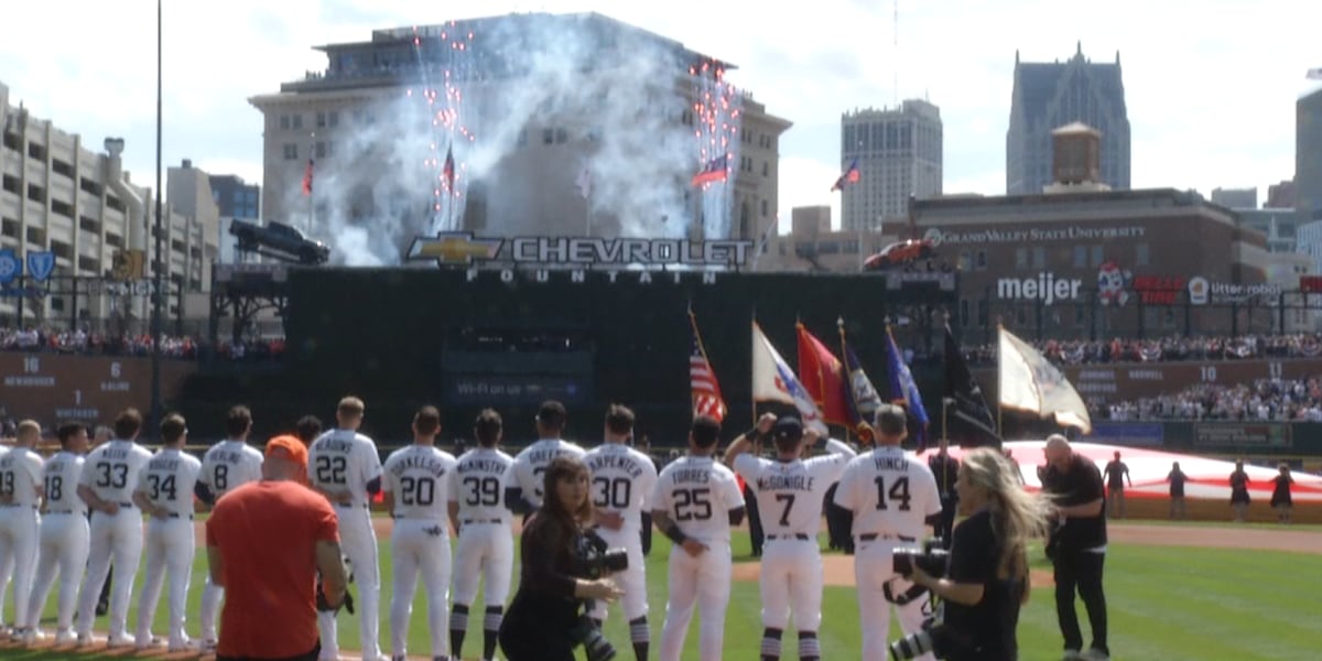 The Detroit Tigers send a sell out crowd home happy after getting a shutout win on Opening Day