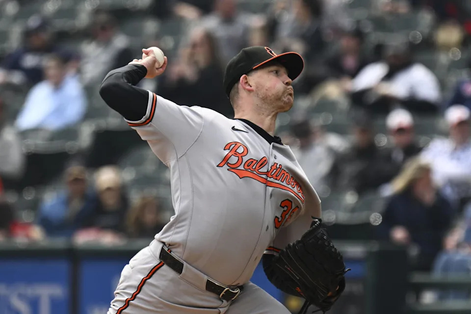 Baltimore Orioles pitcher Kyle Bradish (38). © Matt Marton-Imagn Images