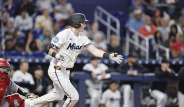 Owen Caissie has 3 hits and 3 RBIs to help Marlins beat Reds 8-1