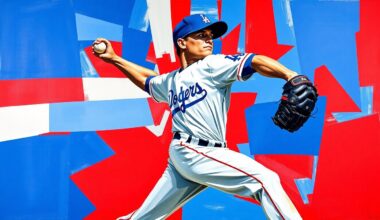 A cubist, geometric painting depicting a baseball pitcher