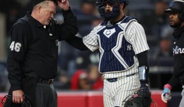 Plate umpire Ron Kulpa leaves Marlins-Yankees game after taking foul ball off mask | National Sports