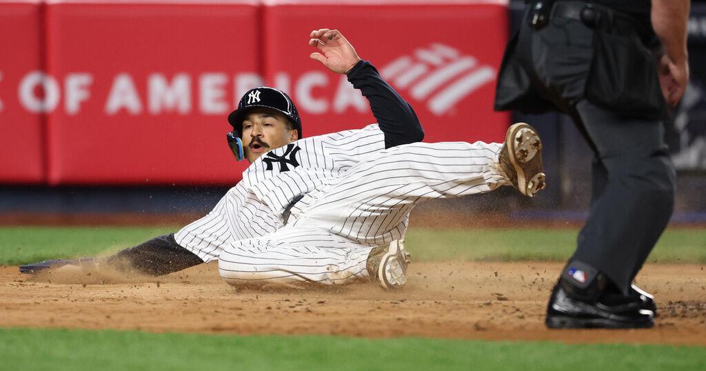 Stanton has first steal since 2020, hits 2-run single in Yankees' 9-7 win over Marlins | Sports
