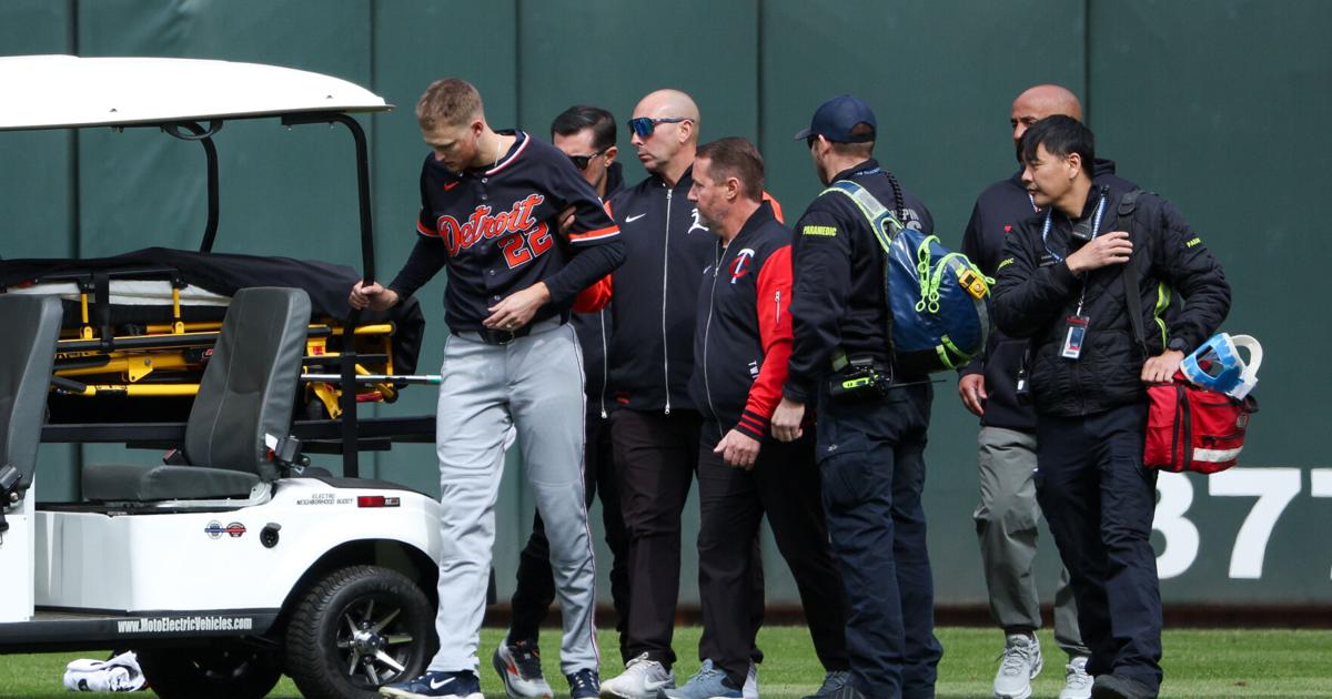 Tigers' Parker Meadows goes on injured list with concussion and broken arm after collision | National Sports