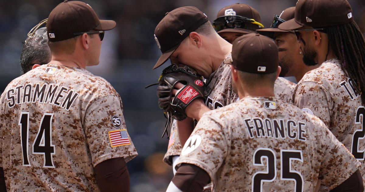 Padres' Nick Pivetta leaves in 4th inning because of elbow stiffness | Associated Press