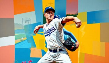 A cubist-style painting depicting a baseball pitcher