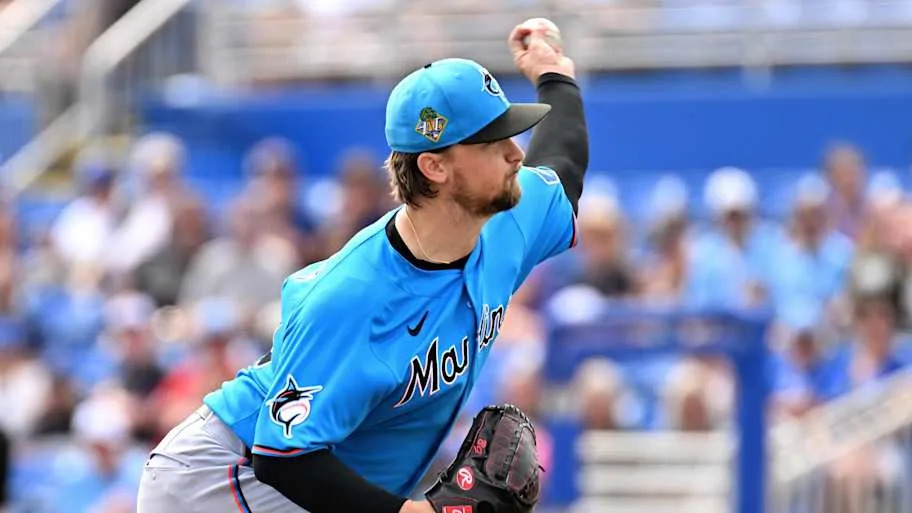 Miami Marlins starting pitcher Braxton Garrett