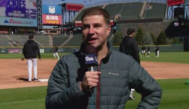 Windy conditions before Rockies' home opener at Coors Field