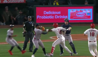 Brawl Breaks Out During Atlanta Braves at Los Angeles Angels Game
