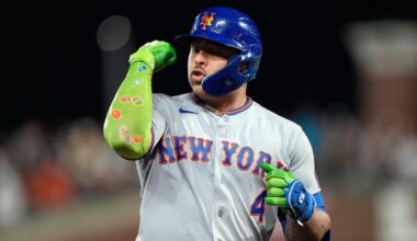 Alvarez hits 2 homers and Mets bust out to back McLean in 10-3 blowout of Giants