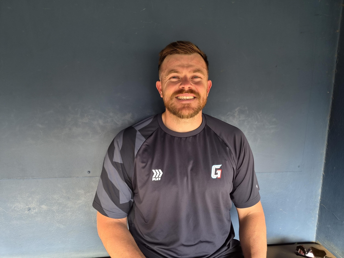 Lotte Giants pitcher Jeremy Beasley poses for a photo after an interview with Yonhap News Agency at Jamsil Baseball Stadium in Seoul on April 16, 2026. (Yonhap)