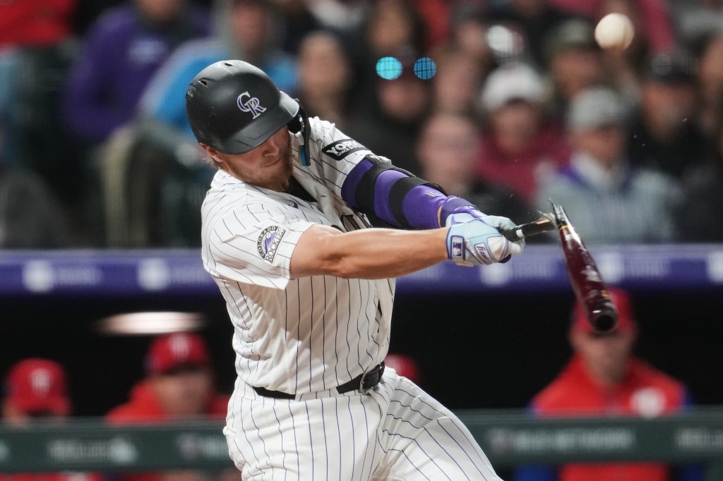 Sliding Rockies strike out 13 times, lose ninth straight to Phillies