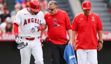 Mike Trout improved, but still out of Angels’ lineup a day after getting hit by pitch – Orange County Register