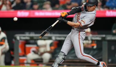Adames and Lee HRs back solid start by Roupp to propel Giants past Orioles 6-3