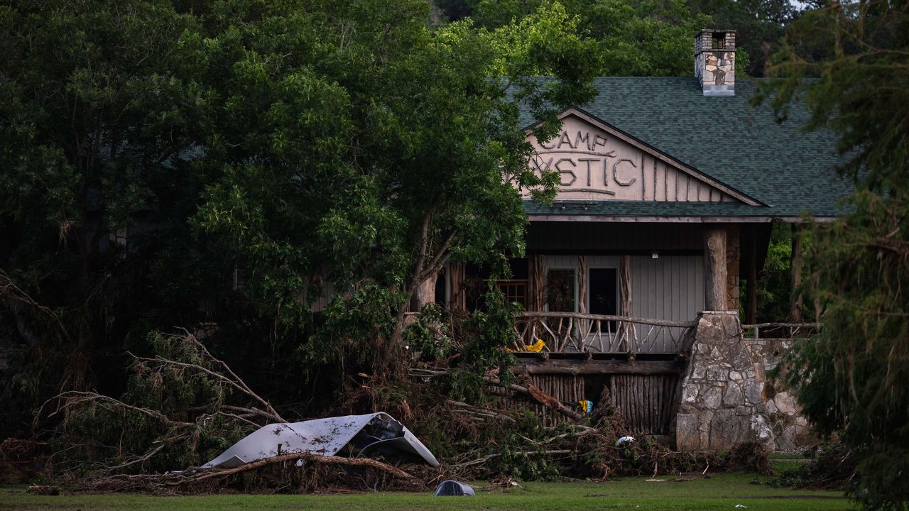 Camp Mystic seen Monday, July 7, 2025, in Hunt, Texas. (AP Photo/Eli Hartman)