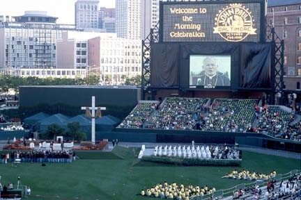 A Pope Once Visited Oriole Park Maryland History