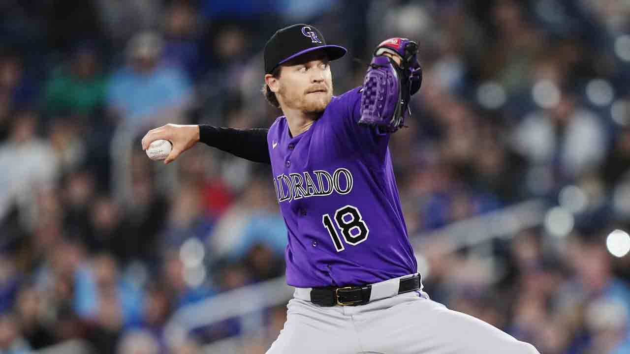 Rockies' Ryan Feltner exits vs. Blue Jays after being hit by comebacker