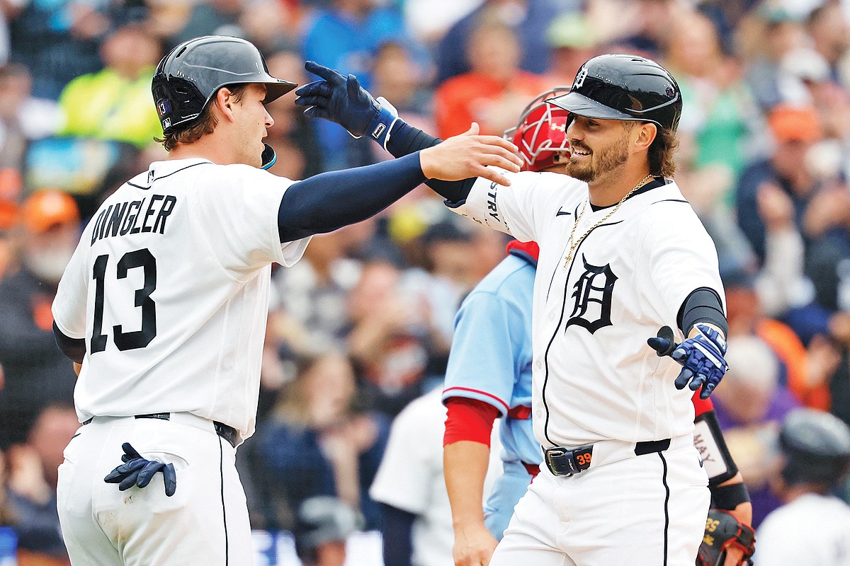 Tigers swat four home runs in weather-shortened win against Cardinals