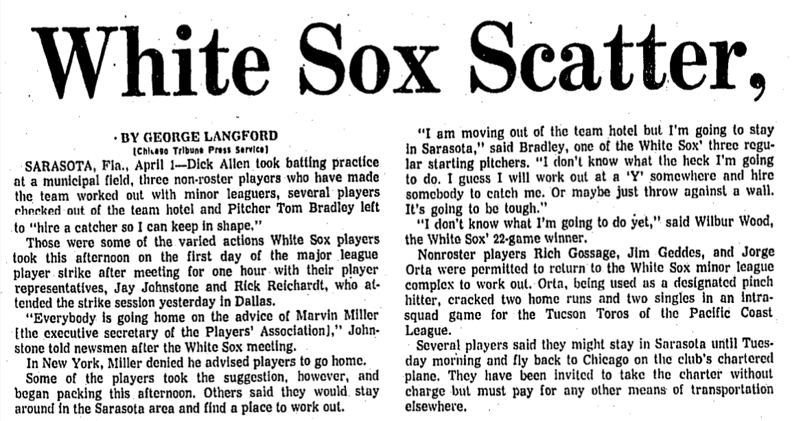 Today in White Sox History: April 1