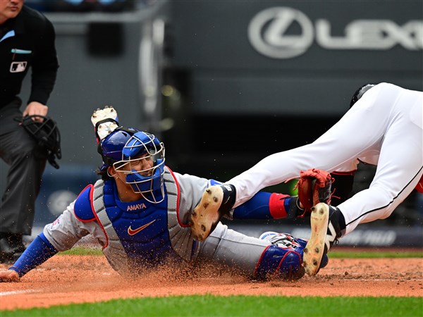 Amaya hits RBI single, Cubs pitchers combine for 1-hitter in 1-0 win over Guardians in DH opener