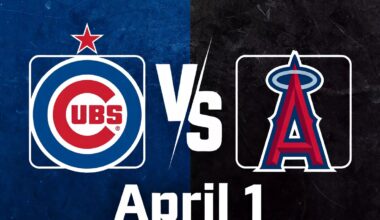 Cubs vs Angels April 1