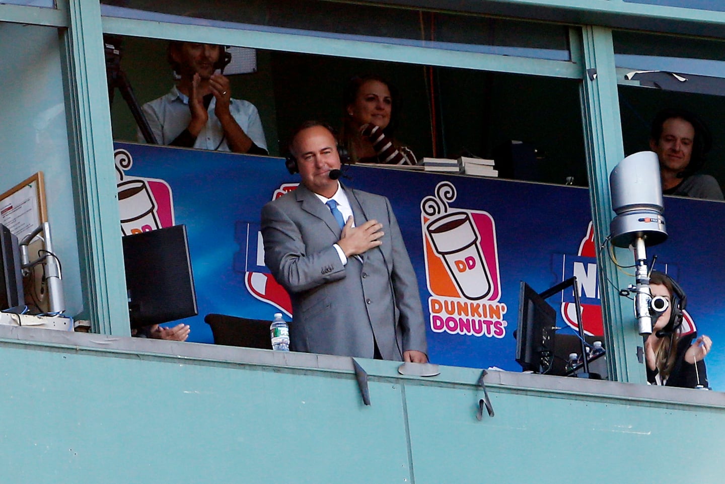 Don Orsillo bade farewell to Red Sox fans from the NESN booth at Fenway Park in September 2015.