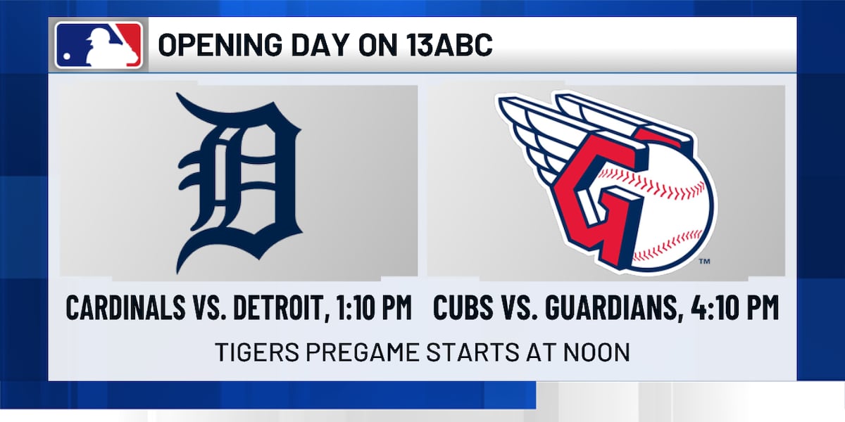 13abc to air Tigers, Guardians home openers Friday