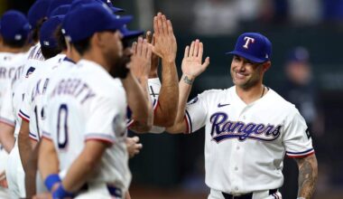 Photos of Texas Rangers first game at home for 2026