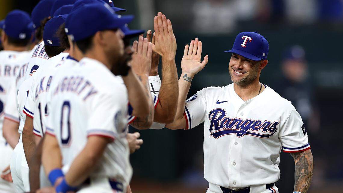 Photos of Texas Rangers first game at home for 2026