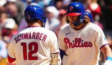 Schwarber, Harper homer to lead Philadelphia Phillies over Arizona Diamondbacks to stop 3-game skid