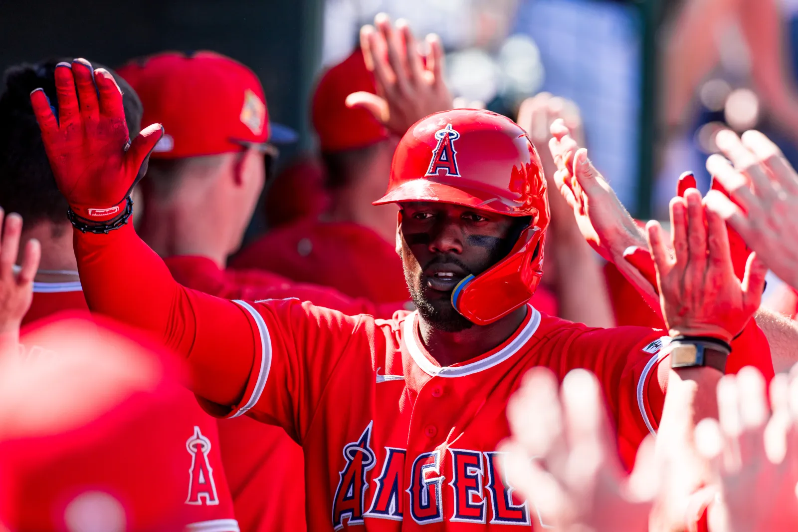 Los Angeles Angels outfielder Jorge Soler