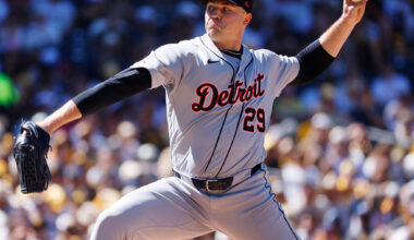 San Diego, CA - March 26: Tarik Skubal #29 of the Detroit Tigers pitches against the San Diego Padres on opening day at Petco Park on March 26, 2026 in San Diego, CA. (Photo by K.C. Alfred / The San Diego Union-Tribune via Getty Images)