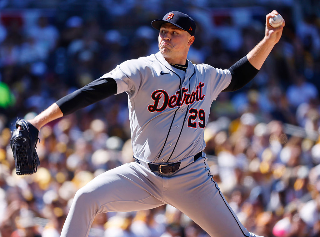 San Diego, CA - March 26: Tarik Skubal #29 of the Detroit Tigers pitches against the San Diego Padres on opening day at Petco Park on March 26, 2026 in San Diego, CA. (Photo by K.C. Alfred / The San Diego Union-Tribune via Getty Images)