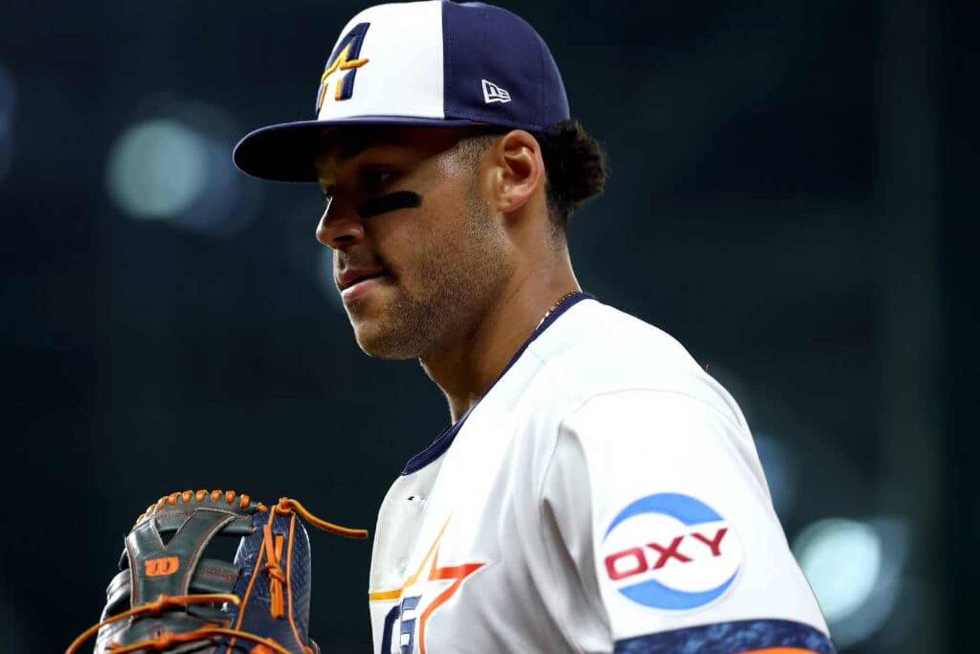 Cam Smith looks on during the fifth inning.