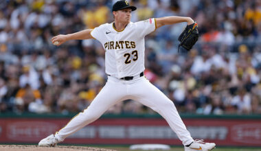 PITTSBURGH, PA - APRIL 03: Mitch Keller (23) of the Pittsburgh Pirates delivers a pitch during the game against the Baltimore Orioles on April 03, 2026 at PNC Park in Pittsburgh, Pennsylvania. (Photo by Joe Robbins/Icon Sportswire via Getty Images)