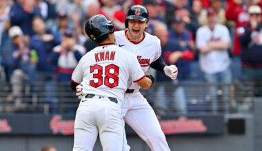 Diary of a Guardians home opener: Sing-alongs, gyrating mascots and more DeLauter homers