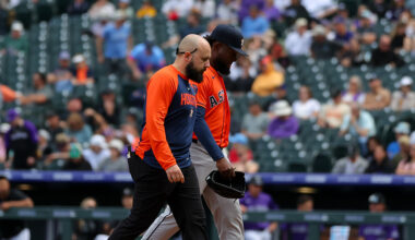 Houston Astros Cristian Javier exits game 2026...