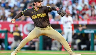 Padres shut out for first time this season, as winning streak halted by Angels