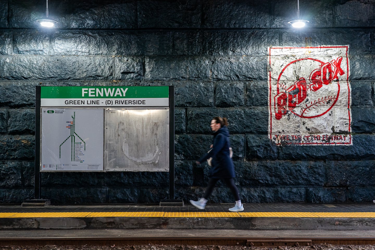 Fenway Station on the way to Fenway Park.