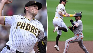 SF Giants can't complete sweep, fall 7-1 to Padres Wednesday